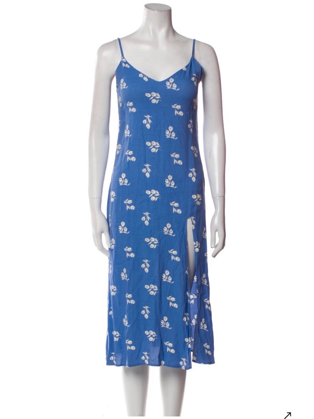 Reformation blue floral dress - XS